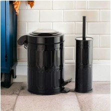 Feyza Design Pratik Banyo Çöp Kovası ve Fırça Seti, Temizlik Için Mükemmel Çözüm