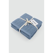 Denizli Çeyiz 2li Kadife Bordürlü Jakarlı 50X90 El Havlusu Spectre