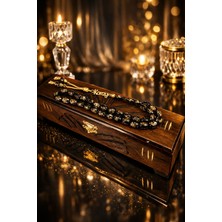 Altınsoy Tesbih Kişiye Özel Isimli Özel Yazılı Kutulu Düşük Ayar Altın Parçacıklı Tesbih Premium Ürün