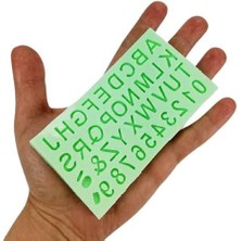 Şeklinde Harf ve Rakam Silikon Kokulu Taş ve Sabun Kalıbı 1X1X1 cm