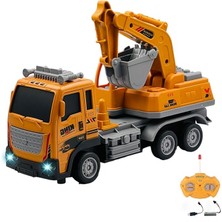 Kumandalı Şarjlı Full Fonksiyon Işıklı Inşaat Makineleri 27 Mhz 1:16 Ölçek (Kepçe)