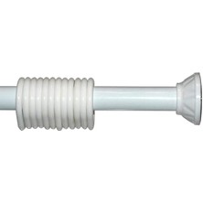 Banyo Duş Perde Borusu 90CM-130 cm Banyo Askısı Demiri Beyaz