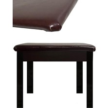 TBX-144SR Üst Kalite Piyano Taburesi Gizli Bölmeli Kahve Renk (32X54X48)