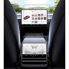 Model Y Juniper Uyumlu 2025 2026 15.4 Inç Multimedya Ekran ve 8 Inç Dokunmatik Ekran 9h Nano Ekran Koruyucu Set