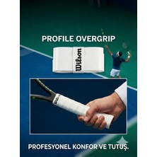 Velare Boutique Wilson Profile Overgrip Ekstra Soft 3 Adet Overgrip (Tenis Raketi Grip) Beyaz