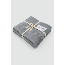 Denizli Çeyiz 2li Kadife Bordürlü Jakarlı 50X90 El Havlusu Spectre