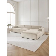 S Home Design Concept Molly Fitilli Kırık Beyaz Köşe Koltuk Sağ Köşe 290X185