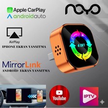 Noyo Kablosuz Carplay ve Ekran Yansıtıcı Adaptör | Kablosuz Bağlantı, Iphone Uyumlu