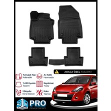 DBC Online Renault Clio 3 3D Havuzlu Paspas 2005 2006 2007 2008 2009 2010 2011 2012 Model Kokusuz