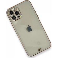 Epilons Iphone 12 Kılıf Liva Taşlı Silikon - Mor