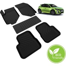 DBC Online Peugeot 208 Havuzlu Paspas Kauçuk Kokusuz Yumuşak 2021 2022 2023 2024 Elektrikli Uyumlu Değildir