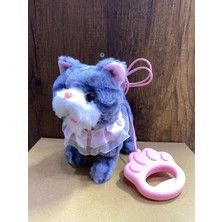 Magicway Müzikli Işıklı Yürüyen Ses Kayıt Edip Tekrarlayan Kuyruğunu ve Başını Sallayan Pilli Sevimli Kedi