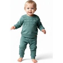 Baglan Erkek Çocuk Önü Baskılı Sweatshirt ve Eşofman Alt Takım BGL-ST05255
