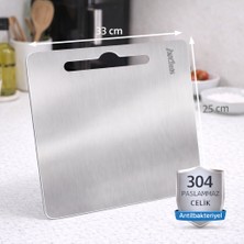 Uygun Market 304 Paslanmaz Çelik Kesme Tahtası , Dayanıklı, Uzun Ömürlü, Kokusuz, 33CM* 25CM
