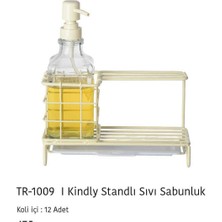 Feyza Design Şık ve Pratik Standlı Sıvı Sabunluk Seti, Hijyenik Kullanım Sağlar