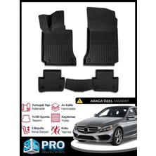 DBC Online Mercedes C Serisi W205 3D Havuzlu Paspas 2014-2020 Arası Model Kokusuz