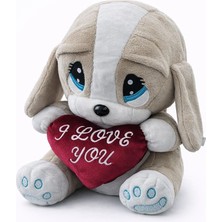 InTrio Büyük Boy 40 cm Peluş Köpek – Kalpli I Love You Yastıklı Oyuncak