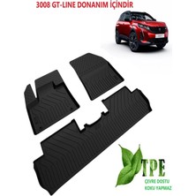 DBC Online Peugeot 3008 Gt Line Havuzlu Paspas Siyah 2016 2017 2018 2019 2020 2021 2022 2023 2024