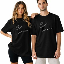 Kidilia Tenis Görselli Unisex Bisiklet Yaka Tasarım Tshirt