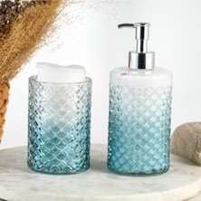 Feyza Design Şık ve Kullanışlı Cam Sabunluk Seti, Modern Banyo Dekoru