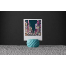 Instax Renkli Masaüstü Fotoğraf Tutucu Dekoratif Fotoğraf Standı Turkuaz