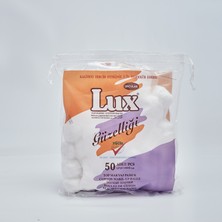 Lüx Lux Makyaj Pamuk Top 50 Adet 100% Saf Pamuktan Üretilmiş Hijyenik Kullanım İçin İdeal
