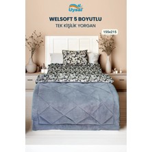 Uysal Yorgan Welsoft 5 Boyutlu Tek Kişilik Yorgan GRİ