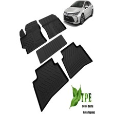 DBC Online Toyota Corolla Havuzlu Paspas 2019 2020 2021 2022 2023 2024 2025 2026  Kauçuk 10 x 10 cm Kokusuz Yumuşak Kolay Temizlenebilir