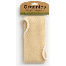 Organics Doğal Banyo Kesesi, Sırt Kesesi, 40X10 Cm, Bej