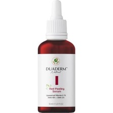 Duaderm Kırmızı Peeling Serum, Aha%10 + Bha%2 + E Vitamini%1, Akne Karşıtı ve Onarıcı, 30 ml