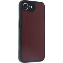 Epilons Iphone 16E Kılıf Aras Deri Kapak - Bordo