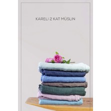 Elias Baby Organik Müslin Çift Katlı %100 Pamuk Müslin Su Yeşili Yeni Doğan Örtüsü 75X75 cm