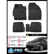 DBC Online Toyota Corolla 3D Havuzlu Paspas 2013 2014 2015 2016 2017 2018 Model Kokusuz
