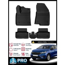 DBC Online Dacia Sandero 3D Havuzlu Paspas 2020 2021 2022 2023 2024 2025 2026 Model Kokusuz