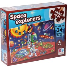Urfakent Jp 31011 Space Explorers Jumbo Puzzle 24 Parça -Nessiworldpuzzle