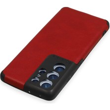 Epilons Galaxy S21 Kılıf Loop Deri Silikon - Kırmızı