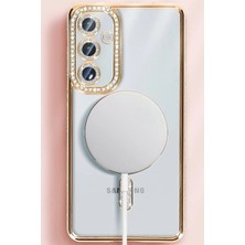 Epilons Galaxy S25 Kılıf Joke Simli Magneticsafe Kılıf - Siyah