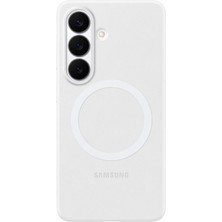 Samsung Galaxy S26 Silikon Magnet Kılıf - Beyaz