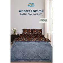 Uysal Yorgan Welsoft 5 Boyutlu Battal Boy Uyku Seti ANTRASİT