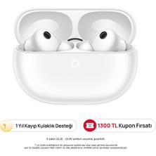 HUAWEI Freebuds Pro 5 Beyaz TWS Kulak İçi Bluetooth Kulaklık, Çift Sürücülü Yapay Zeka Gürültü Engelleme