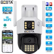 Urfakent Dış Mekan Çift Kameralı Gece Görüşlü Full Hd Ip Akıllı Güvenlik Kamerası Ptz Güvenlik Kamerası BB-1729