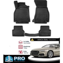 DBC Online Audi A7 3D Havuzlu Paspas 2018 2019 2020 2021 2022 Model Kokusuz