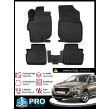 DBC Online Peugeot 301 3D Havuzlu Paspas 2012 2013 2014 2015 2016 2017 2018 2019 2020 Model Kokusuz