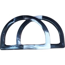 Urfakent Çanta Sapı D Model Siyah-Beyaz 12,5 cm