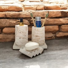 Feyza Design Şık ve Minimalist 4 Parçalı Banyo Aksesuar Seti, Şıklığa Katar