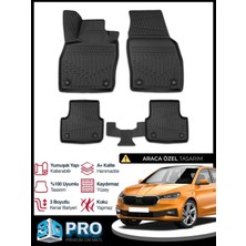 DBC Online Skoda Fabia 3D Havuzlu Paspas 2021 2022 2023 2024 2025 2026 Model Kokusuz
