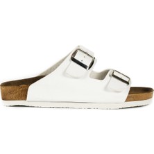 Slazenger LENS Kadın Terlik Beyaz Nubuk Malzeme ile Konforlu Tasarım 36 Numara