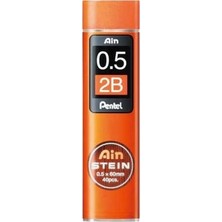 Pentel Hı-Polymer Mın 05 2B 12'li Tup Kalem Uçları 60 mm Uzunluk Kırılmaya Dayanıklı