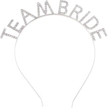 Urfakent Gümüş Kaplama Kristal Taşlı Team Bride Taç 16X17 cm