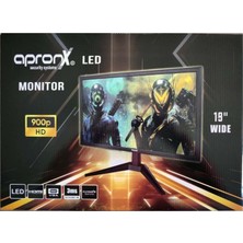 Apronx APX-NW19 900P 19" LED Vga+Hdmi Monitor